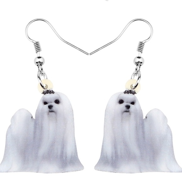 Jewelry - Shih Tzu Dog Acrylic Earrings